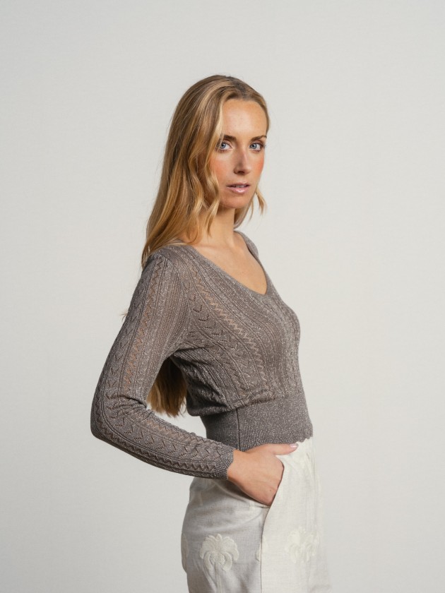 Crochet crop sweater Crochet crop sweater