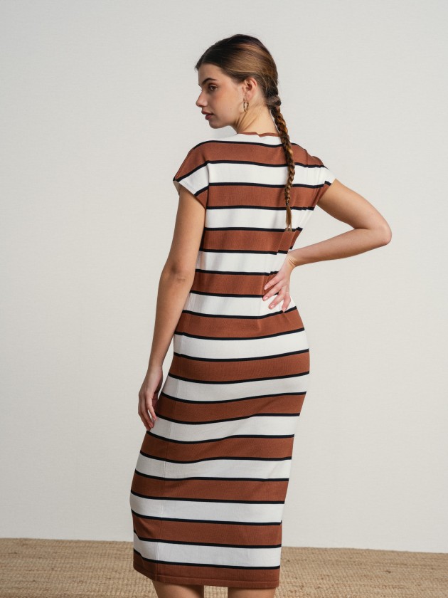 Striped midi dress Striped midi dress