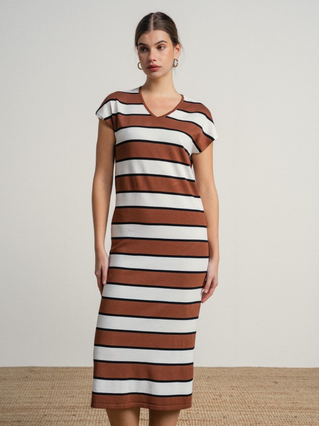Striped midi dress Striped midi dress