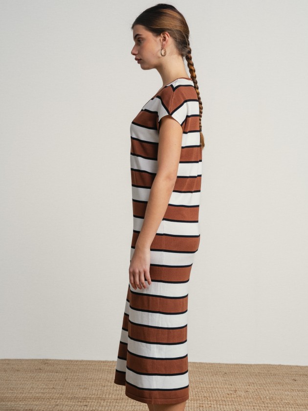 Striped midi dress Striped midi dress