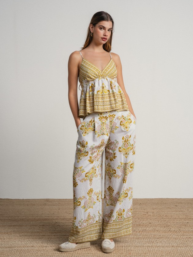 Flowy pants with print Flowy pants with print