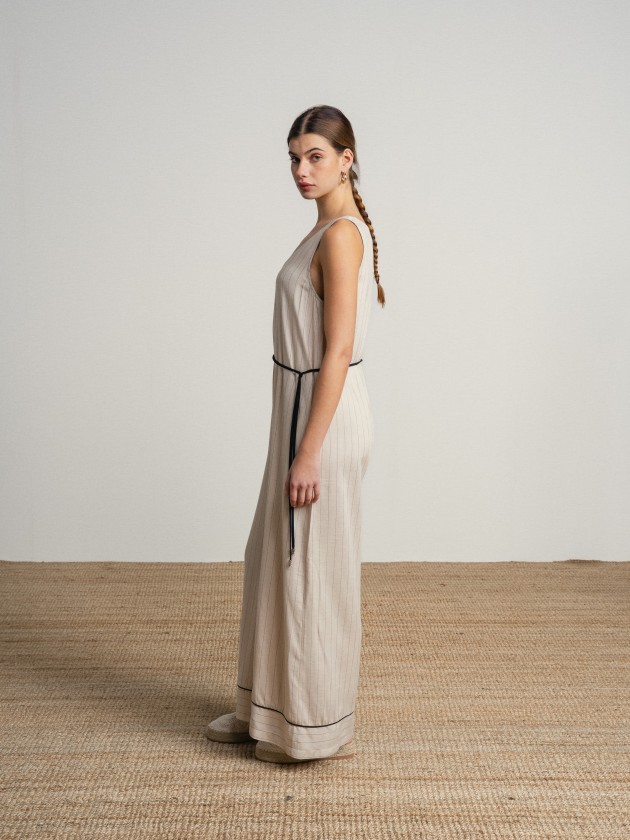 Striped long jumpsuit Striped long jumpsuit