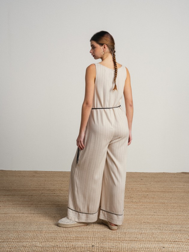 Striped long jumpsuit Striped long jumpsuit