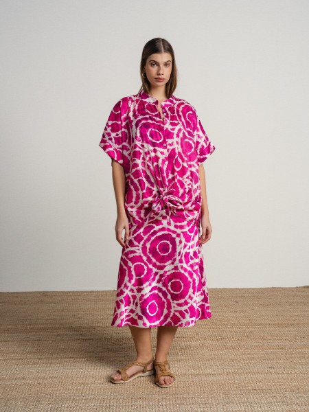 Midi skirt with print