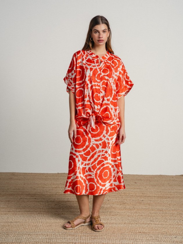 Midi skirt with print Midi skirt with print
