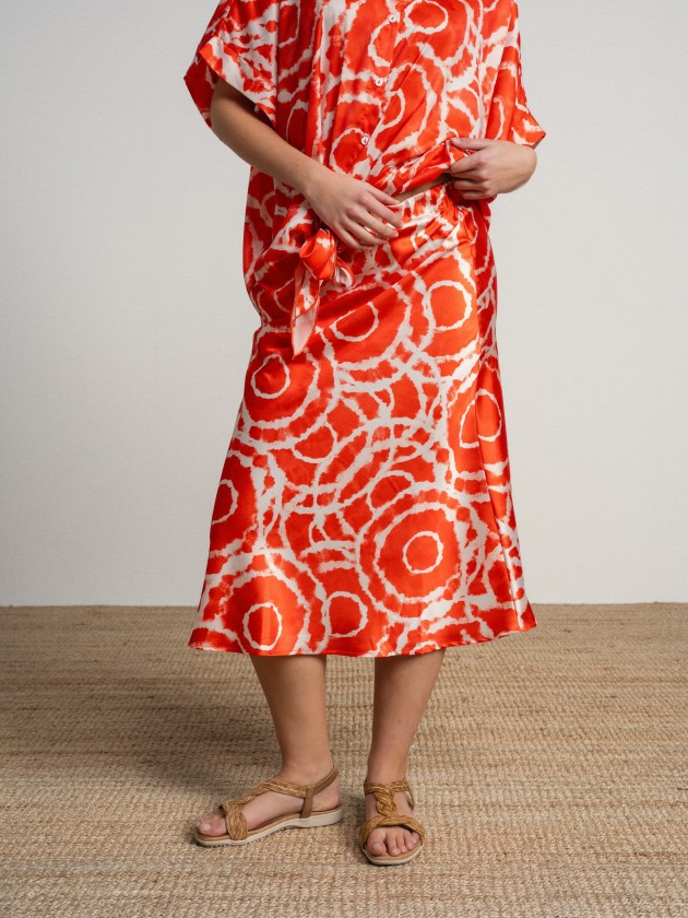 Midi skirt with print Midi skirt with print