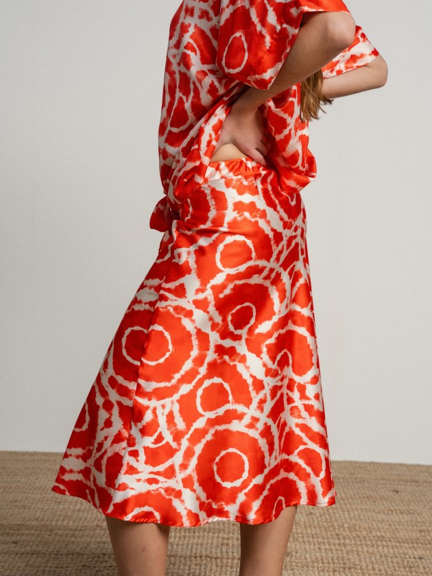 Midi skirt with print Midi skirt with print