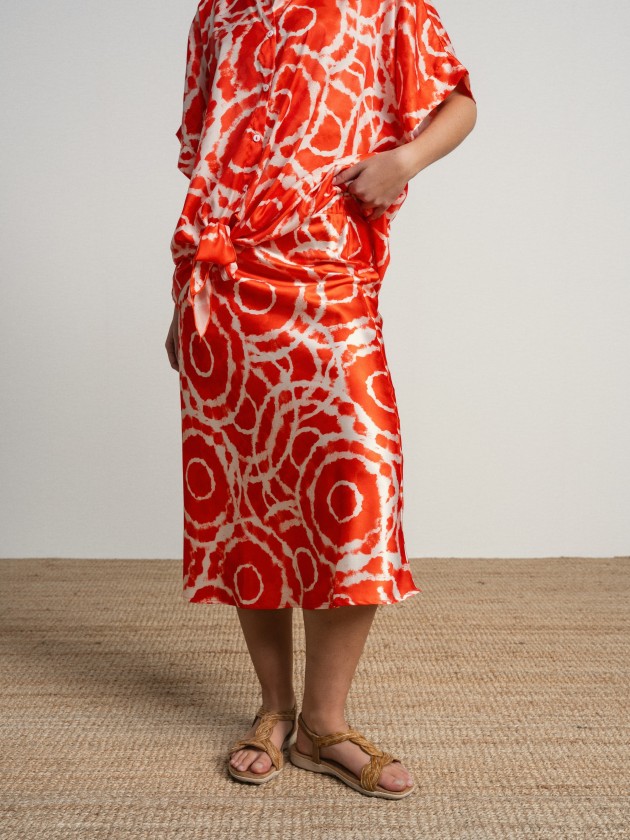 Midi skirt with print Midi skirt with print