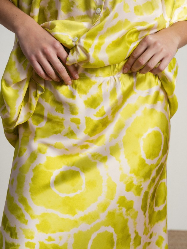 Midi skirt with print