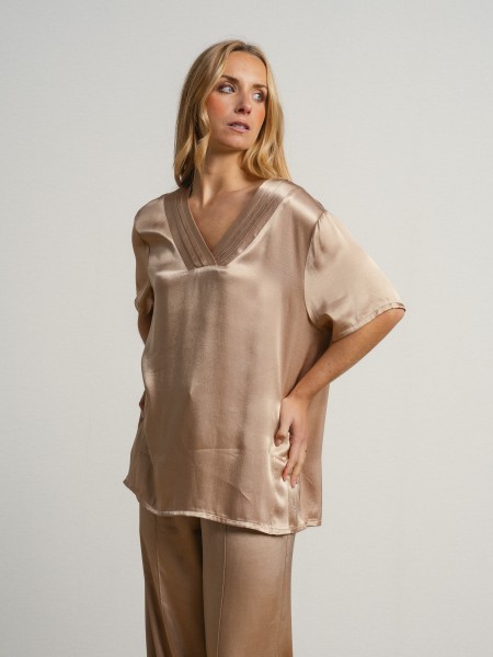 V-neck blouse