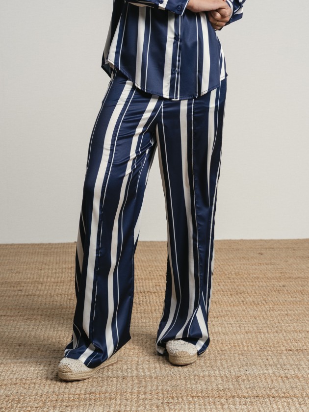 Wide-leg striped trousers Wide-leg striped trousers
