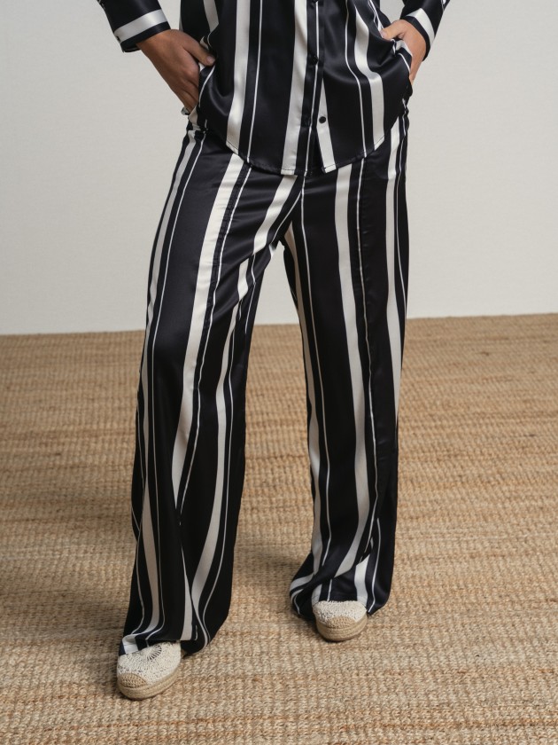 Wide-leg striped trousers Wide-leg striped trousers