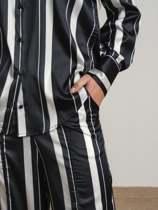 Wide-leg striped trousers Wide-leg striped trousers