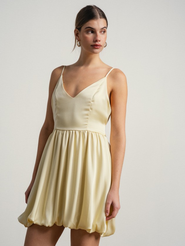 Balloon v-neck dress Balloon v-neck dress