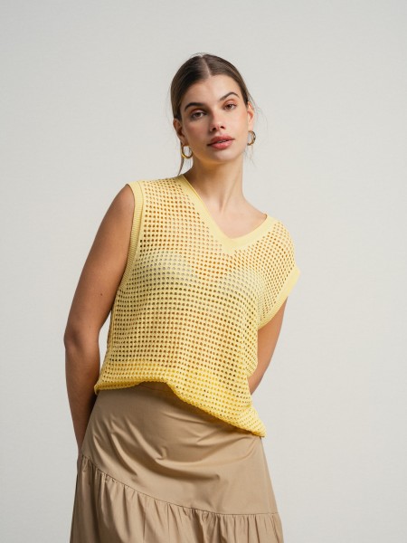 Crocheted vest