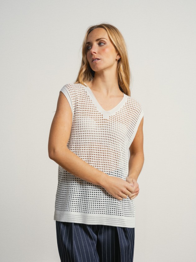 Crocheted vest Crocheted vest