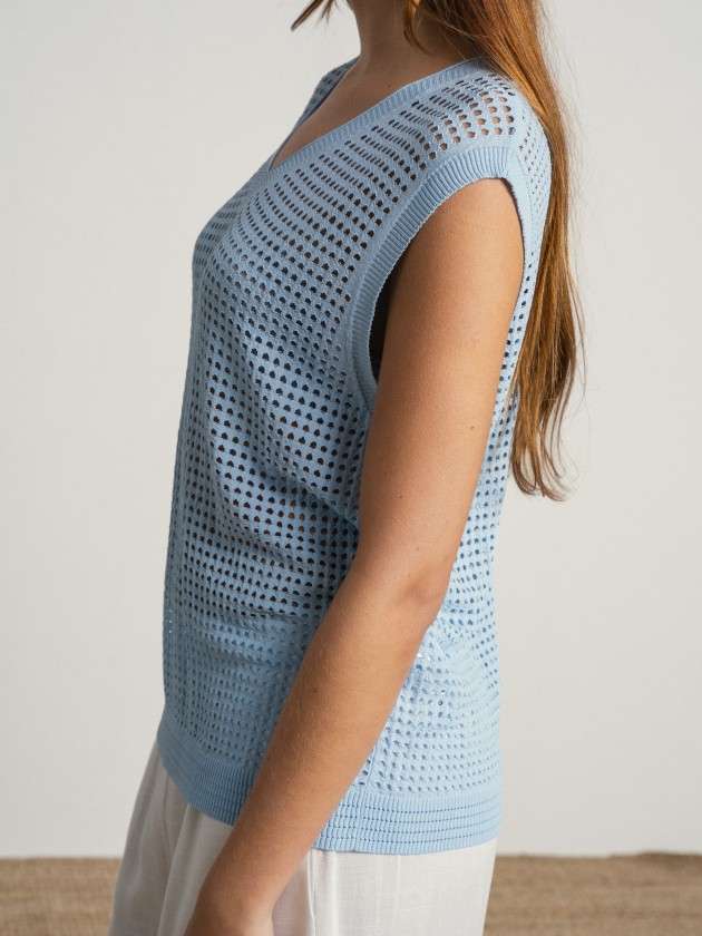 Crocheted vest