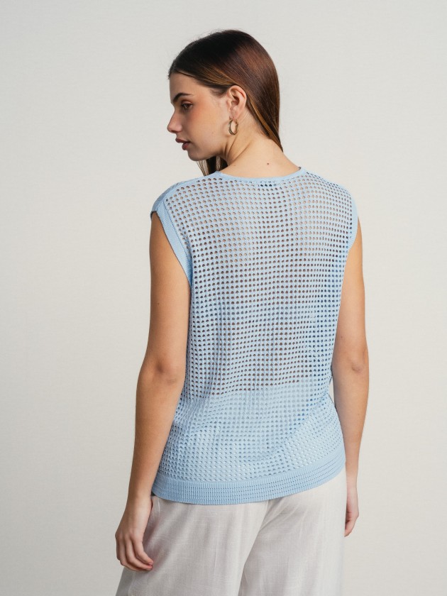 Crocheted vest