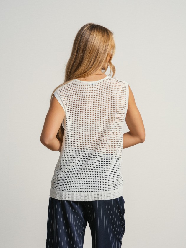 Crocheted vest Crocheted vest