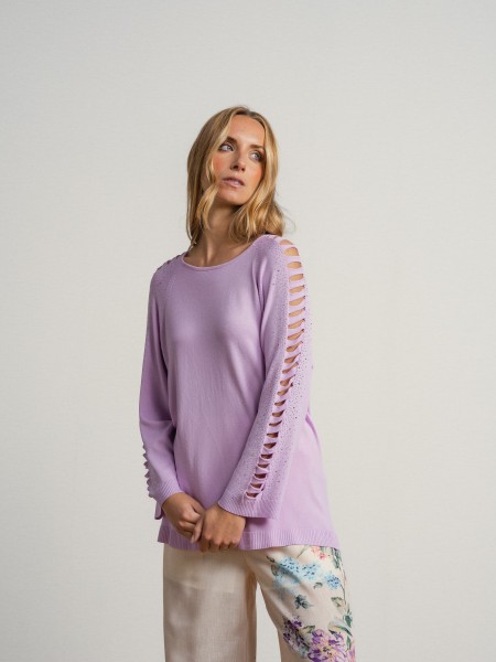 Short-sleeved sweater