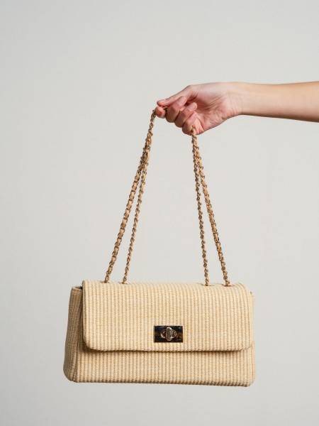 Bag with gold chains
