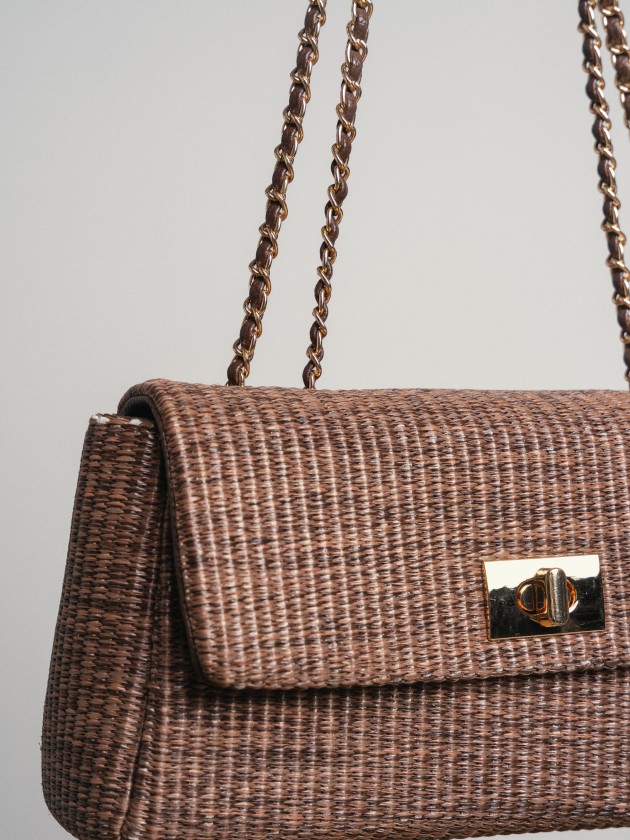 Bag with gold chains