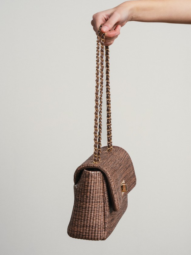 Bag with gold chains