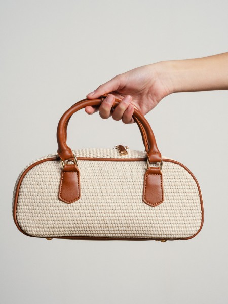 Raffia handbag