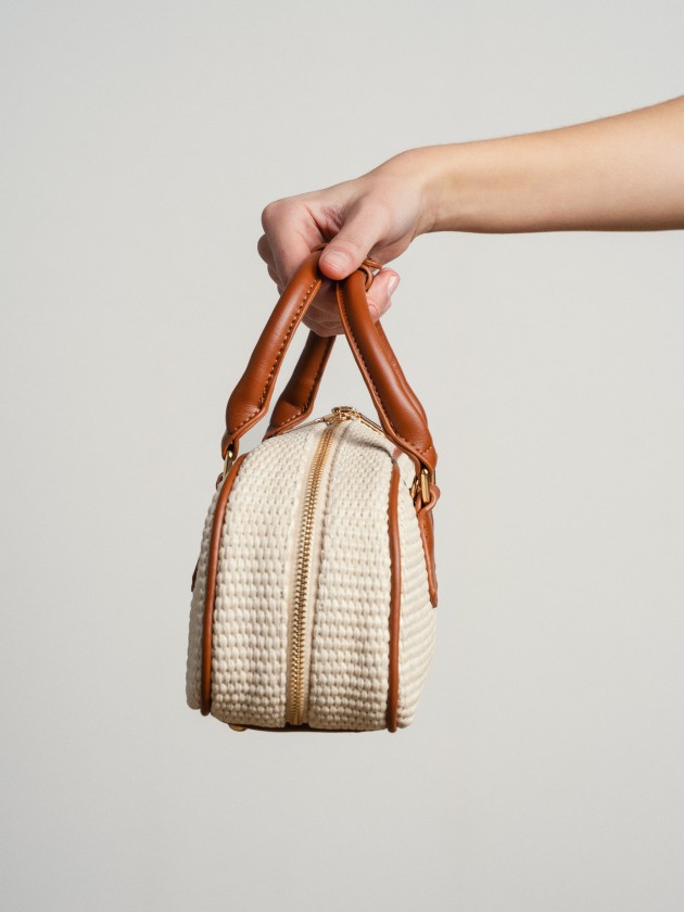 Raffia handbag