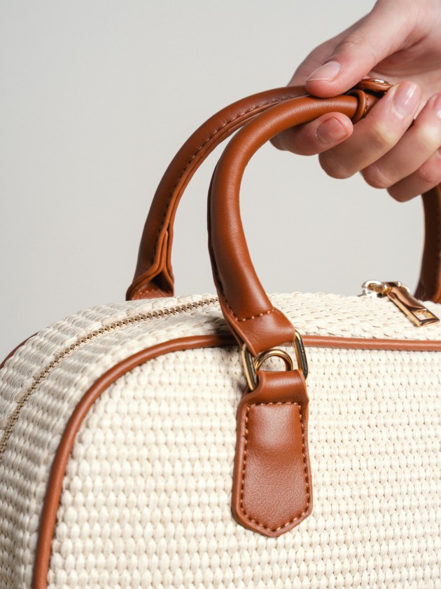 Raffia handbag