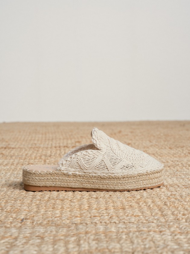 Embroidered clog Embroidered clog