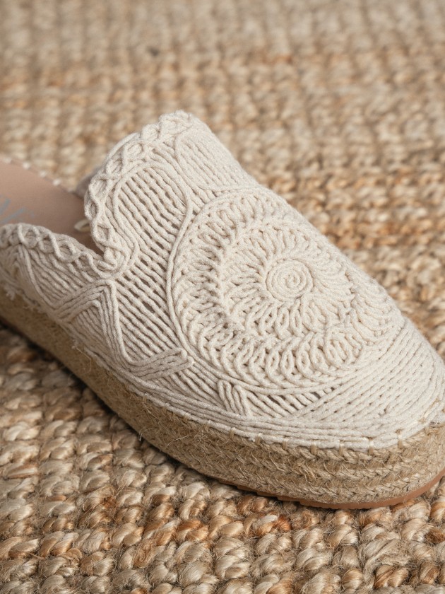 Embroidered clog Embroidered clog