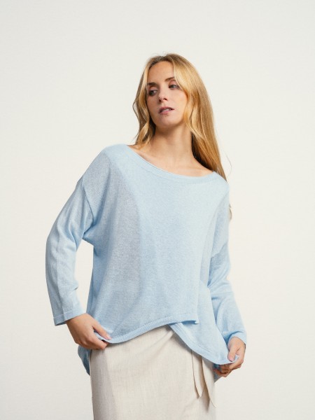 Cotton knit sweater