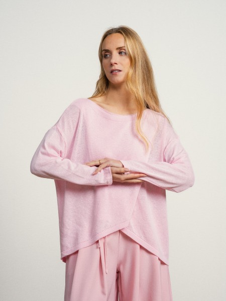 Cotton knit sweater