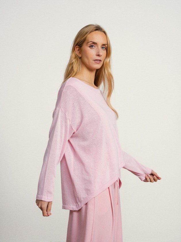 Cotton knit sweater