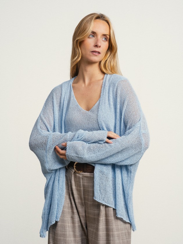 Jacket with sheer details Jacket with sheer details