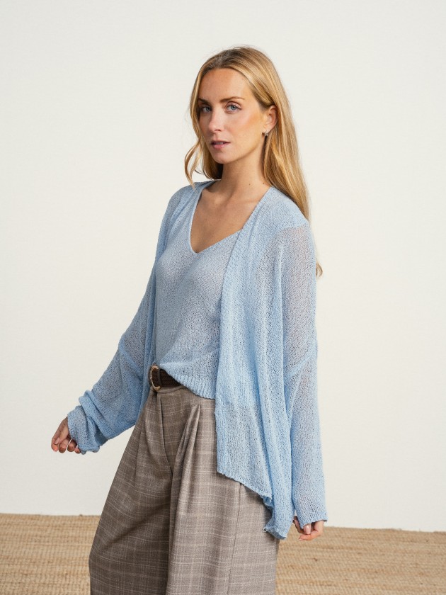 Jacket with sheer details Jacket with sheer details