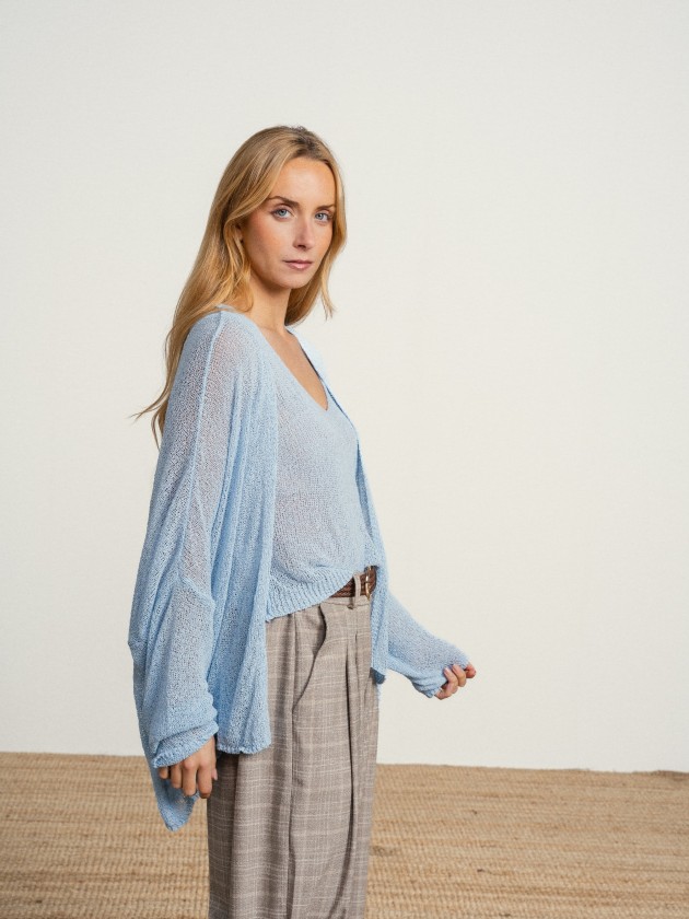 Jacket with sheer details Jacket with sheer details