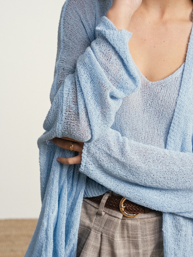 Jacket with sheer details Jacket with sheer details