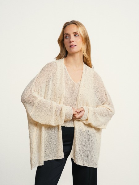 Jacket with sheer details