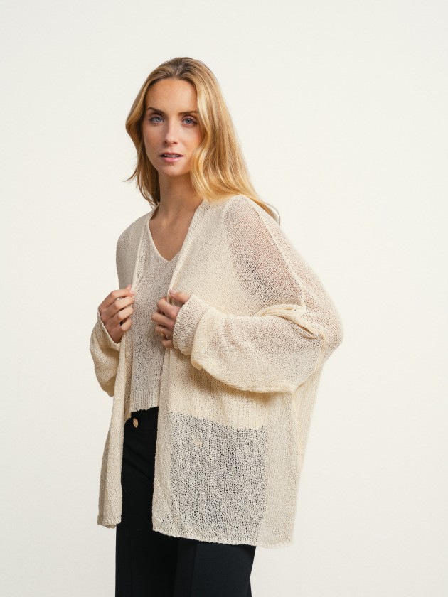 Jacket with sheer details Jacket with sheer details
