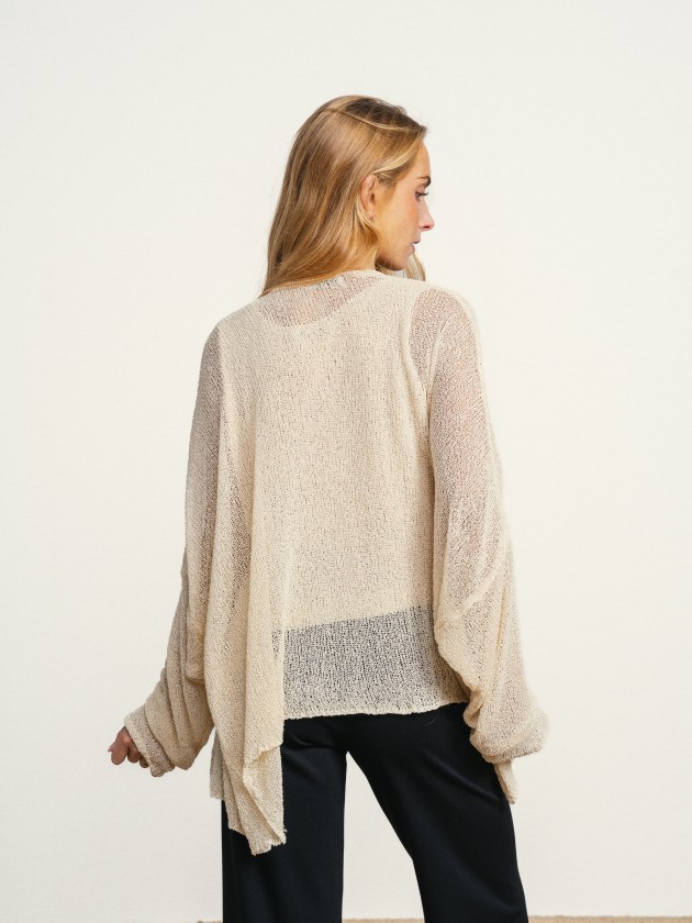 Jacket with sheer details Jacket with sheer details