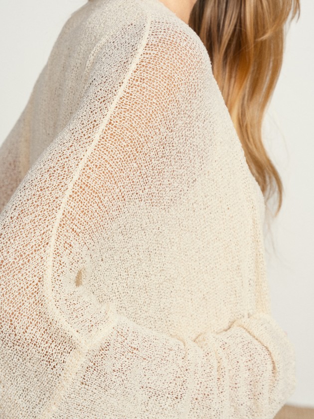 Jacket with sheer details Jacket with sheer details