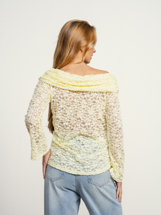 Off-the-shoulder lace camisole Off-the-shoulder lace camisole