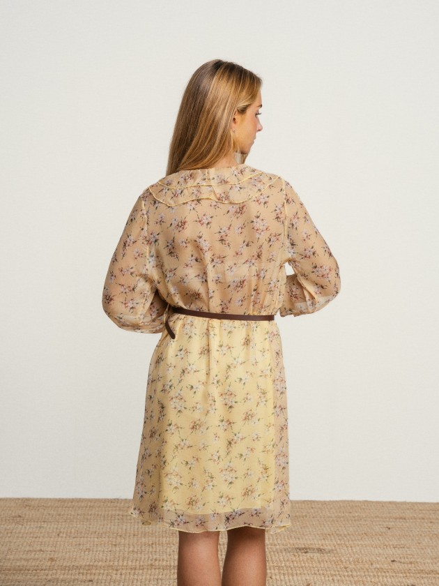 Floral dress with belt Floral dress with belt