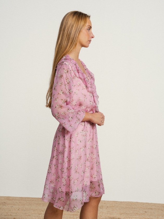 Floral dress with belt Floral dress with belt