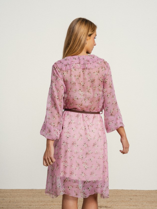 Floral dress with belt Floral dress with belt