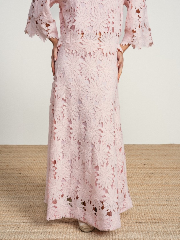 Ensemble jupe longue et haut en dentelle Ensemble jupe longue et haut en dentelle