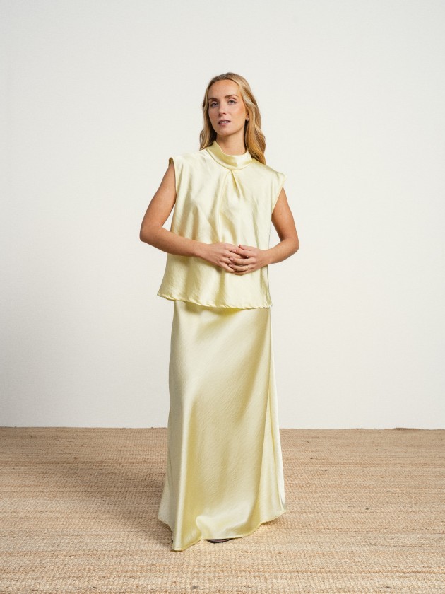 Satin skirt
