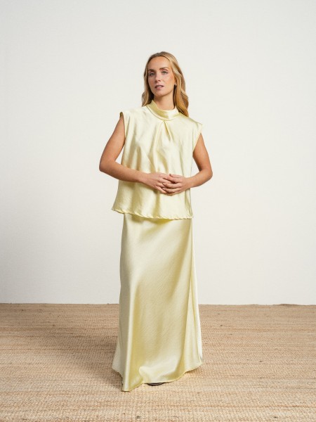Satin skirt